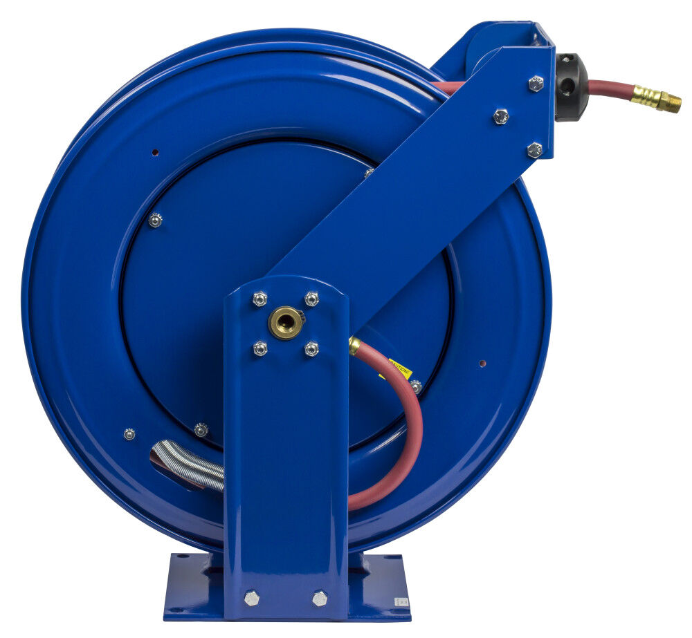 Hose Reel Supreme Duty Spring Rewind for Air/Water 1/2in ID 50' 300 PSI TSH-N-450