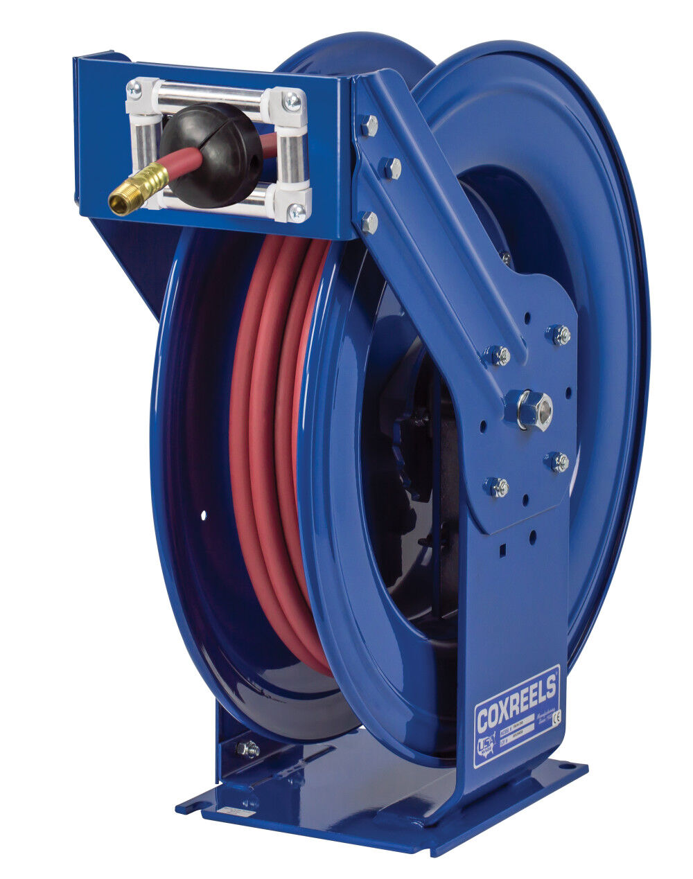 Hose Reel Supreme Duty Spring Rewind for Air/Water 1/2in ID 50' 300 PSI TSH-N-450