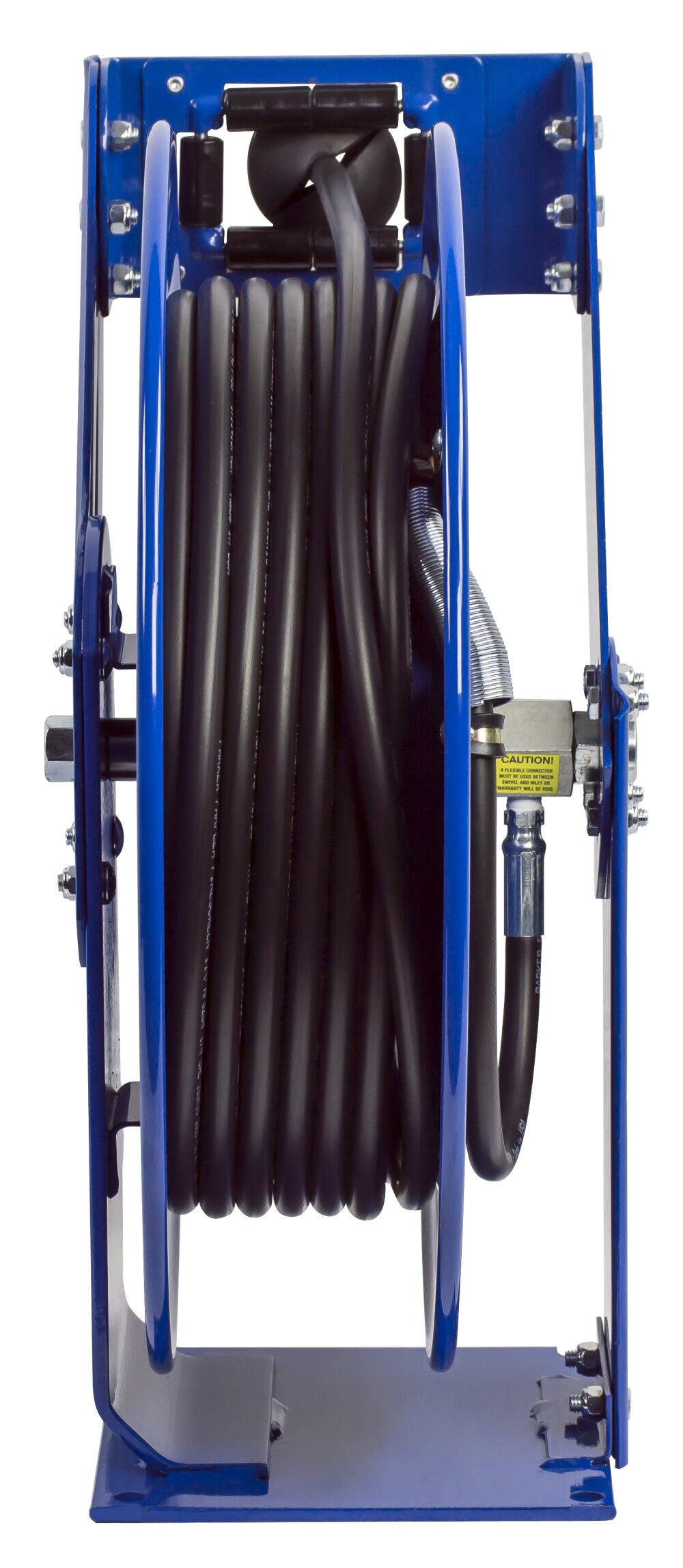 Hose Reel Supreme Duty Spring Rewind for Grease/Hydraulic Oil 1/4in ID 100' Hose 5000 PSI THP-N-1100