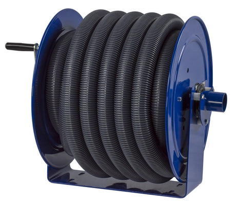 Hose Reel Vacuum Only Direct Crank Rewind 1 1/2in 2in ID 50' Hose Capacity V-117H-850