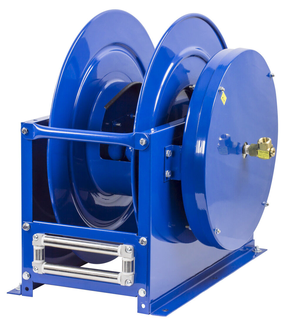 Spring Driven Dual Hose Reel 1/2in x 100' 300PSI No Hose DLPL-4100