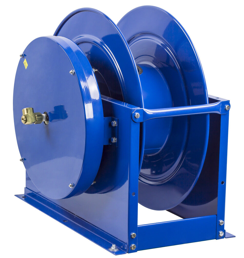 Spring Driven Dual Hose Reel 1/2in x 100' 300PSI No Hose DLPL-4100