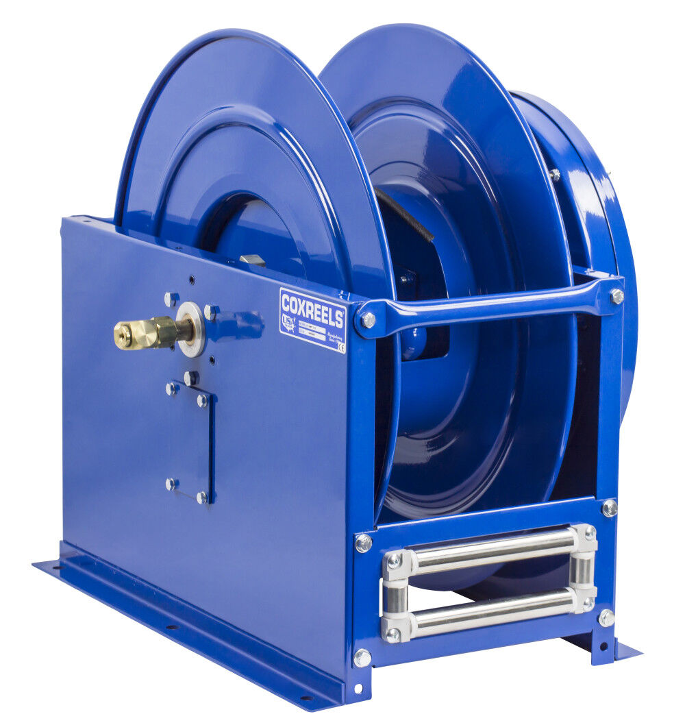 Spring Driven Dual Hose Reel 1/2in x 50' 300PSI No Hose DLPL-450