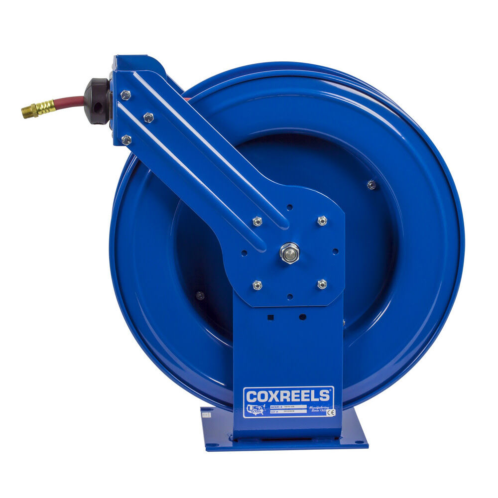 Supreme Duty Spring Rewind Hose Reel for Air/Water 3/8in I.D. 100' Hose 300 PSI TSH-N-3100