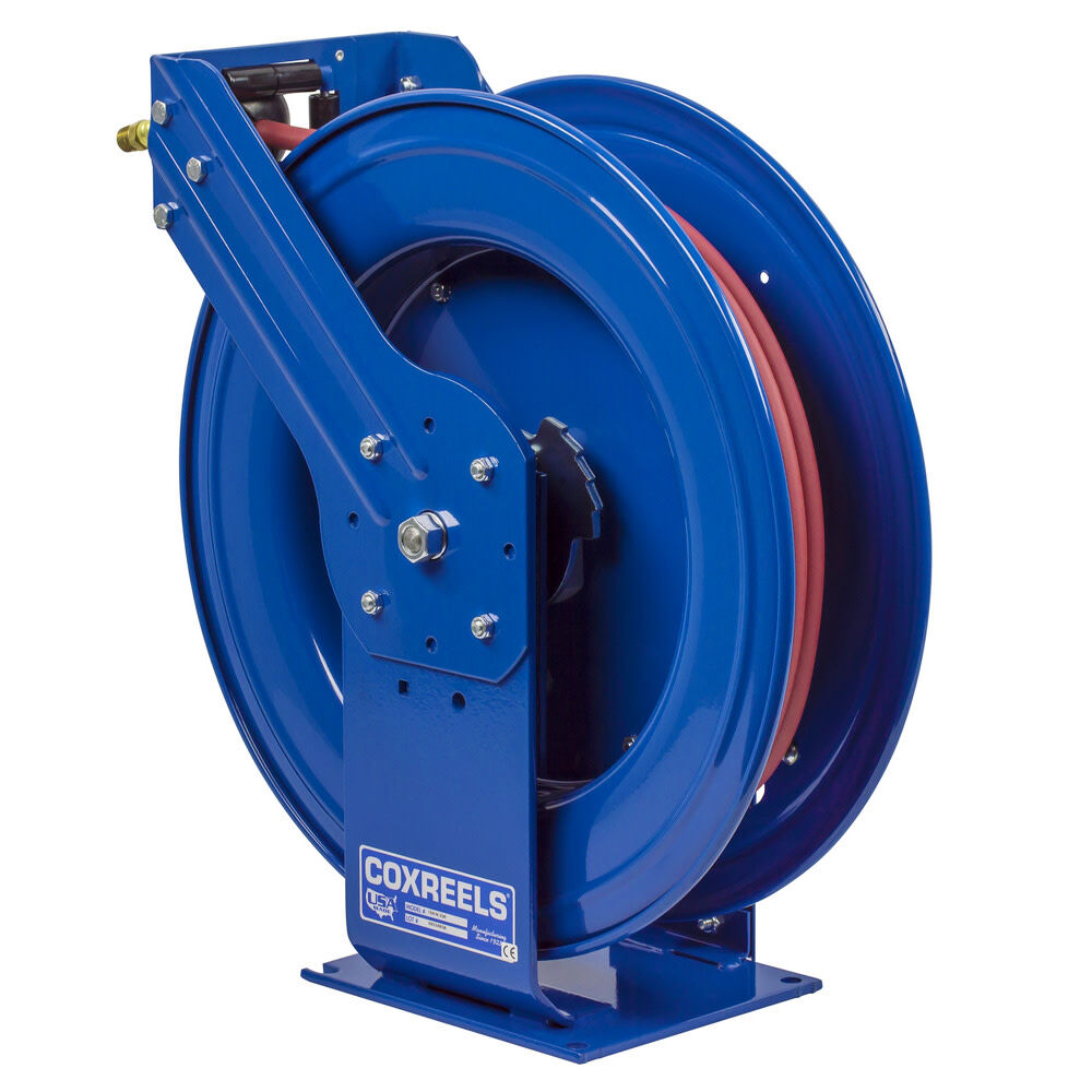 Supreme Duty Spring Rewind Hose Reel for Air/Water 3/8in I.D. 100' Hose 300 PSI TSH-N-3100