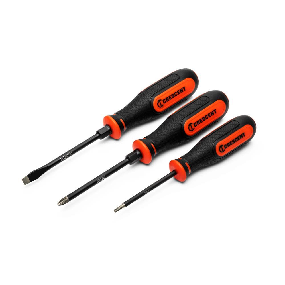 12 Pc. Diamond Tip Dual Material Screwdriver Set CDT12PCSET