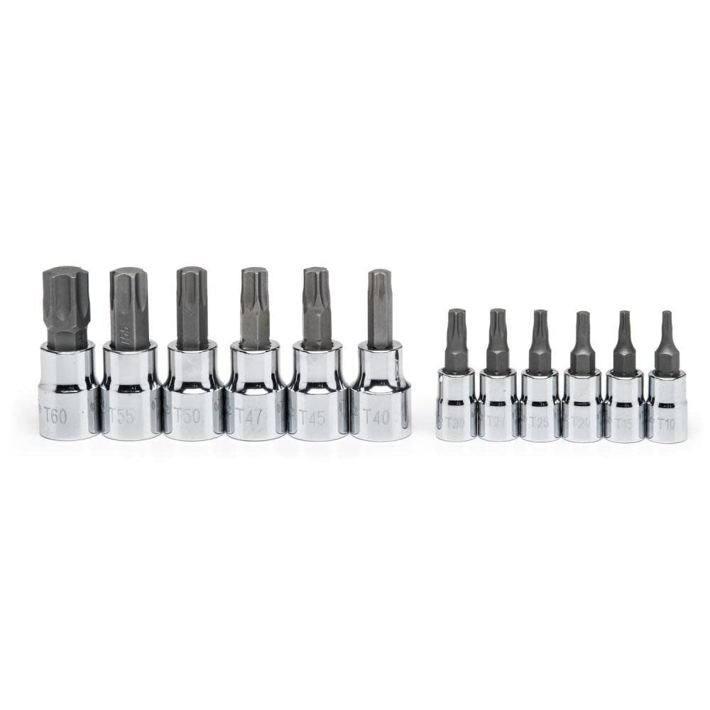 12 Pc TORX Bit 1/4 In. and 3/8 In. Drive Socket Set CBSS2N