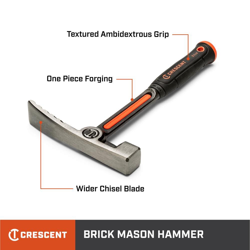 24oz Brick Hammer with Steel Handle CHSBK24