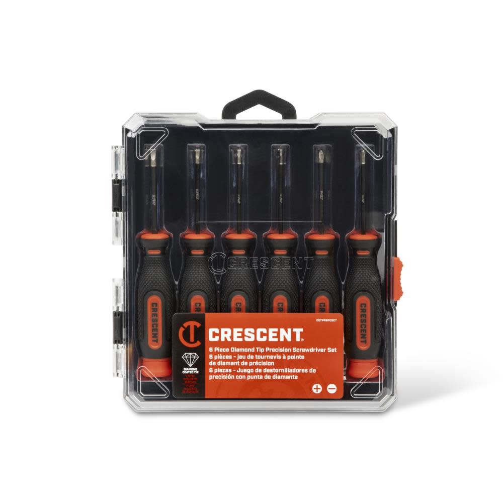 6 Pc. Diamond Tip Precision Screwdriver Set CDTPR6PCSET