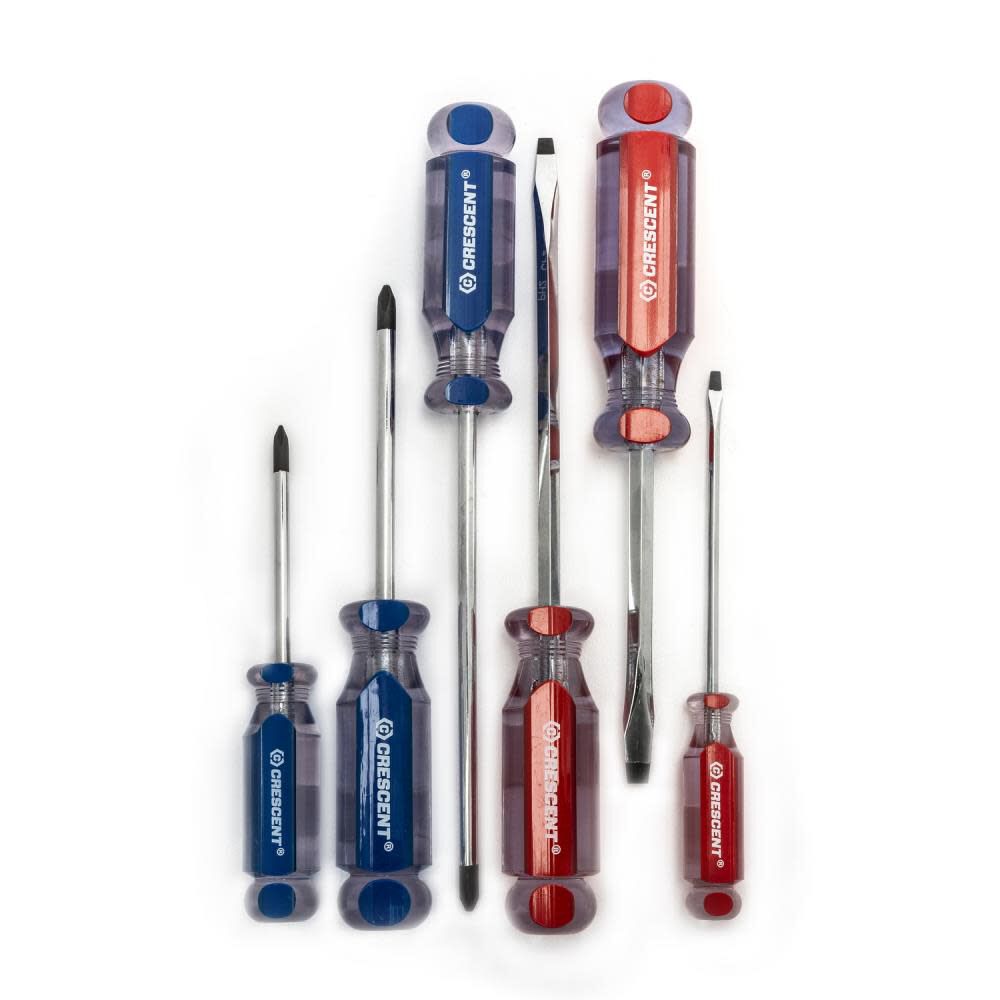 6 Pc Phillips Slotted Acetate Screwdriver Set CPS6PCSET