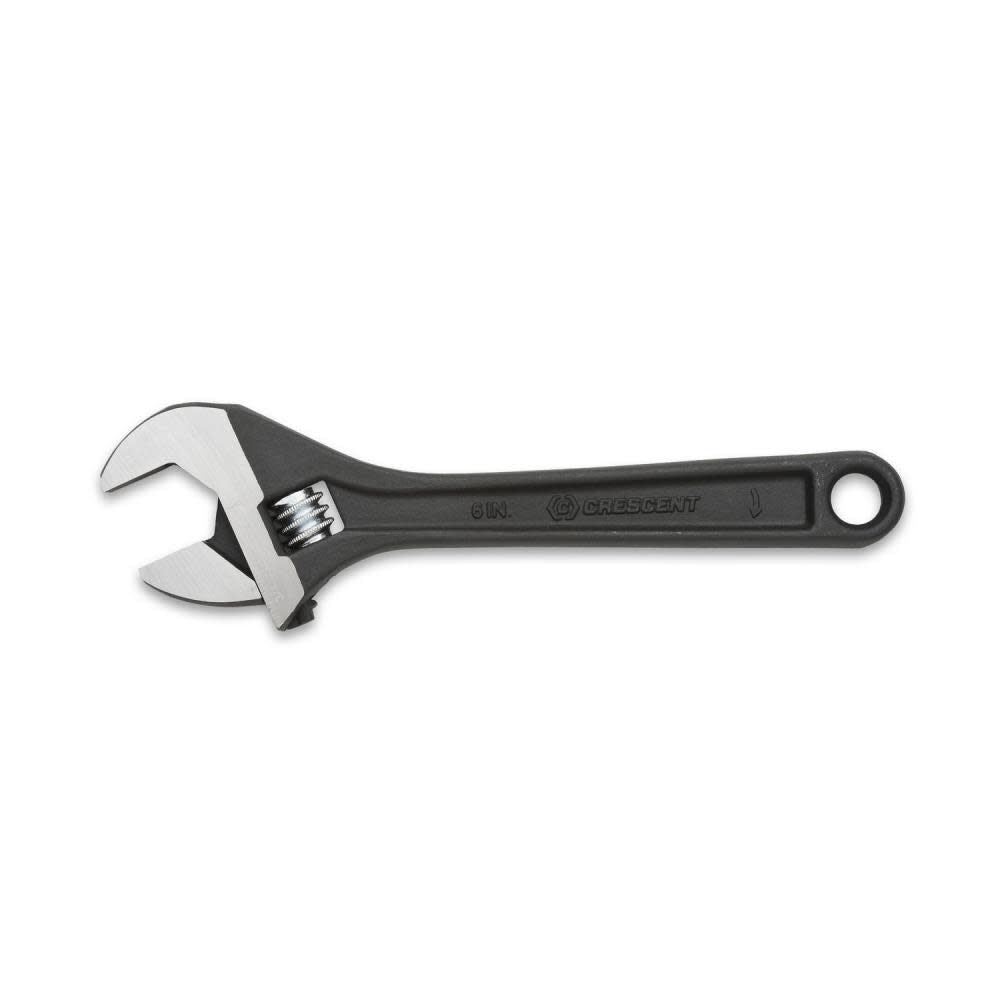 6in Adjustable Black Oxide Wrench Carded AT26VS