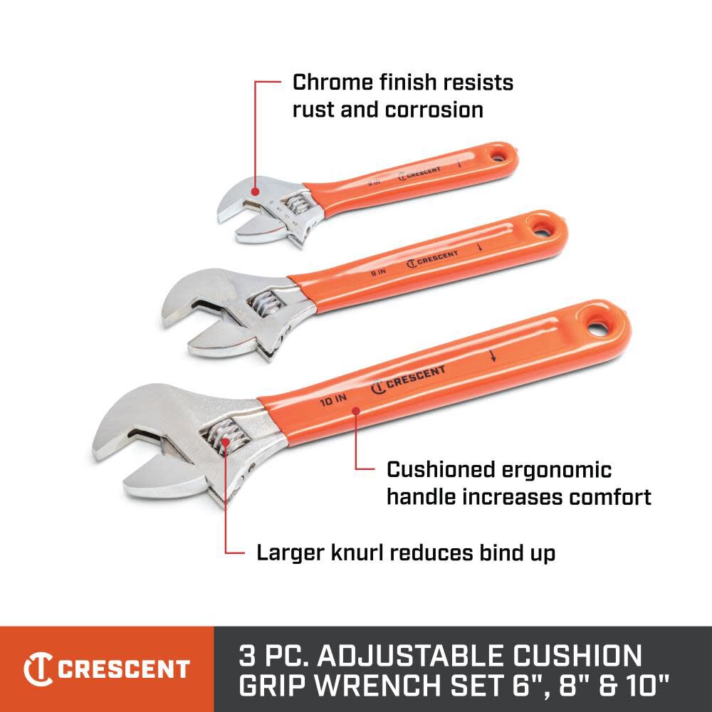 6in Adjustable Wrench with Cushion Grip AC26CVS