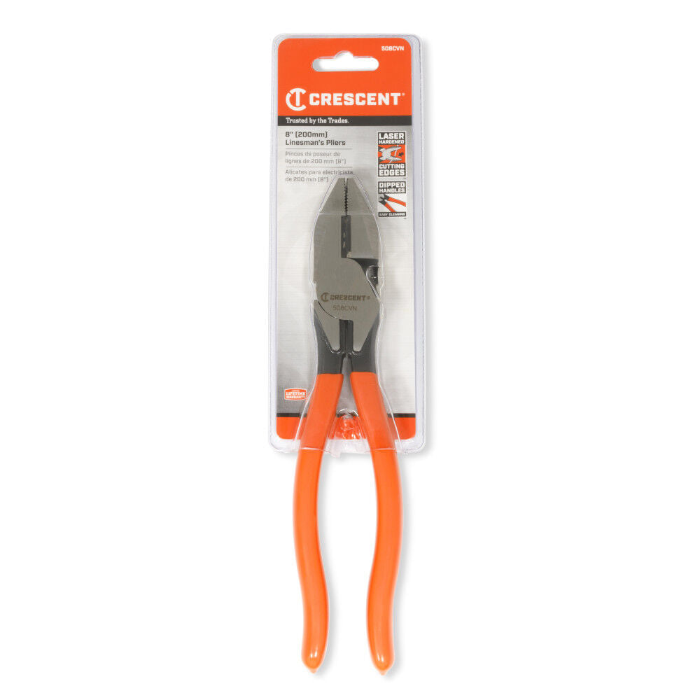 7 1/4 in Linemans Solid Joint Side Cutting Pliers 507CVN