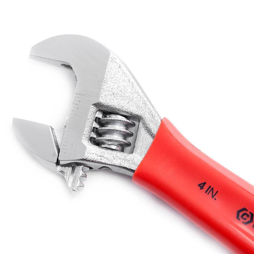 Adjustable Wrench 4 In. Chrome Finish Cushion Grip AC24CVS