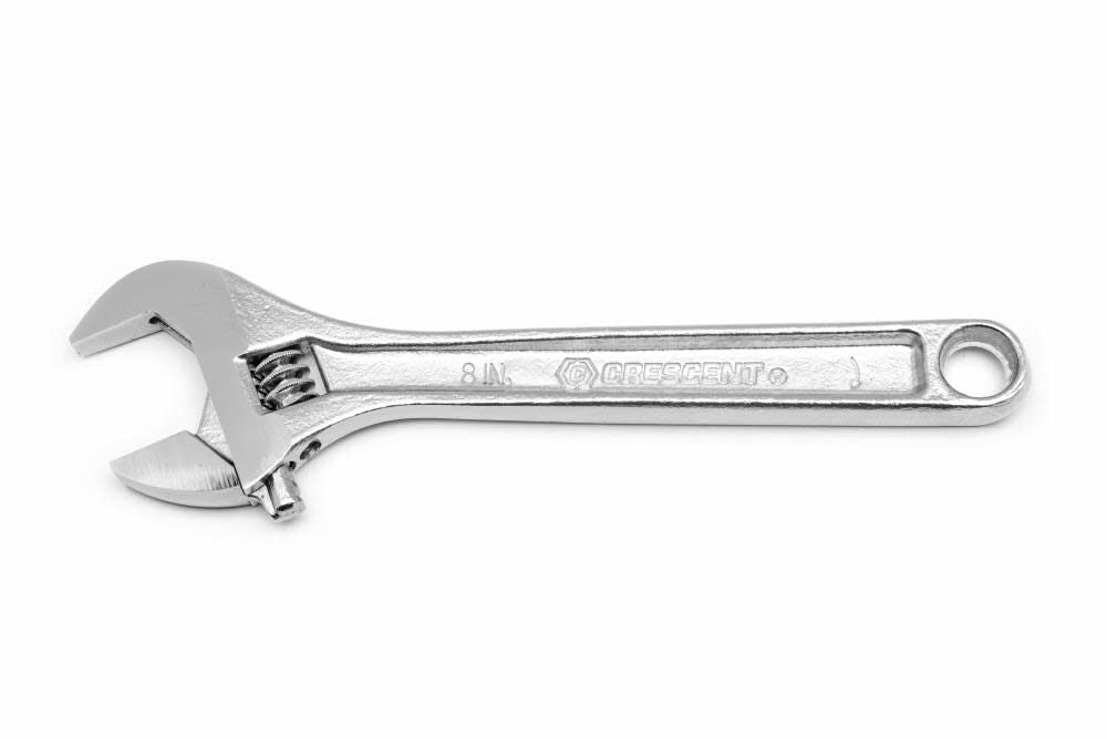 Adjustable Wrench 8 In. Chrome Finish AC18