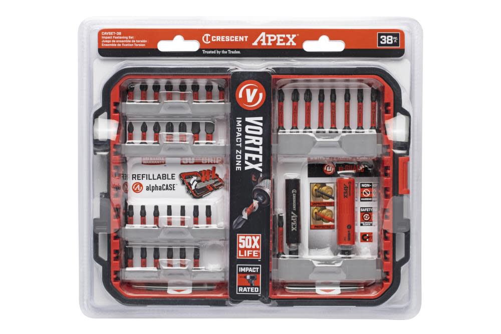 1/4-in x Impact Driver Bit (38-Piece) CAVSET-38