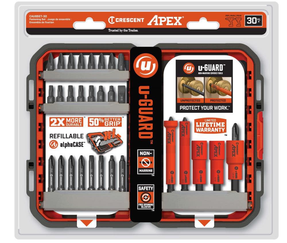 u-GUARD 1/4-in Impact Driver Bit (30-Piece) CAUGSET-30