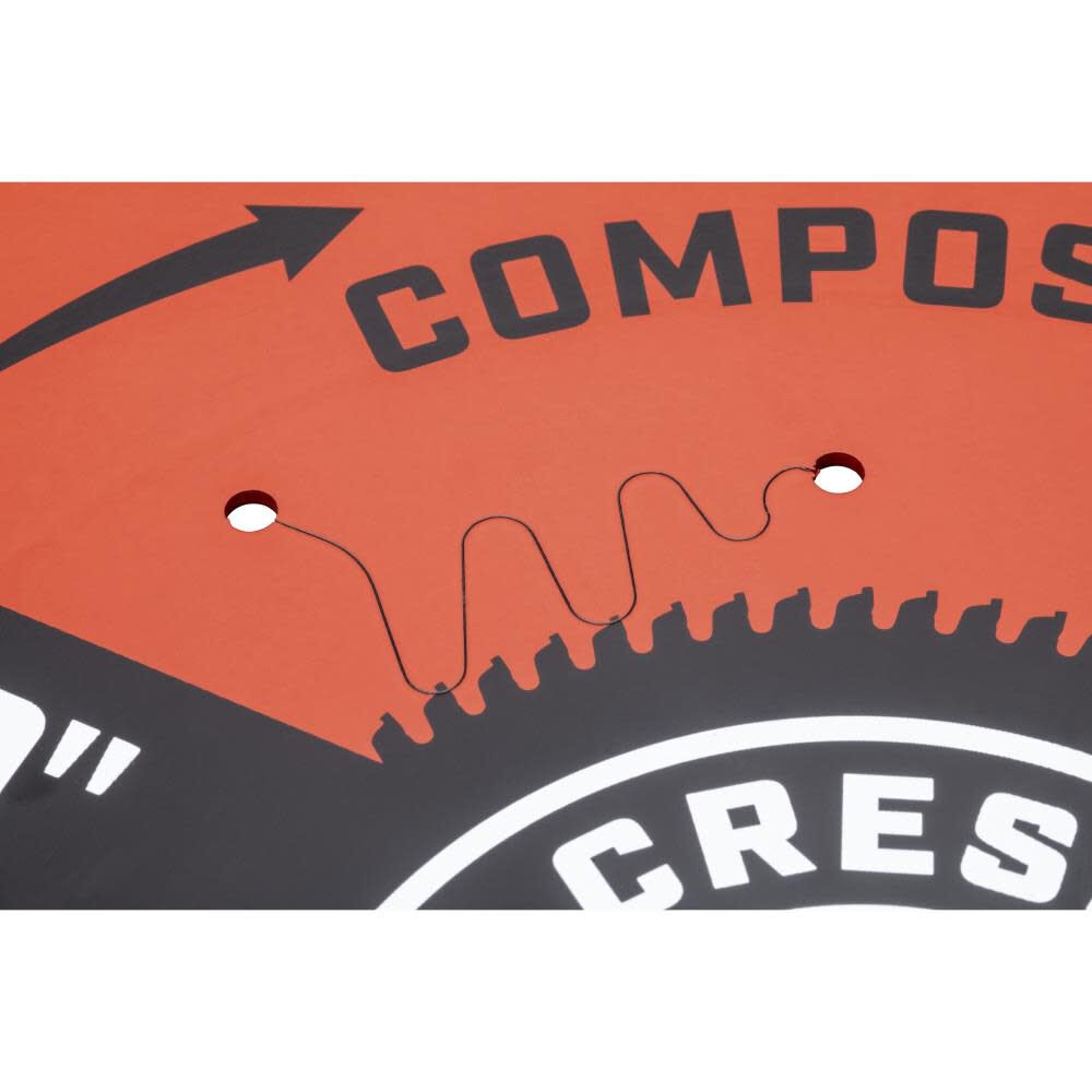 Circular Saw Blade 10in x 72 Tooth Composite Decking CSBTX-1072