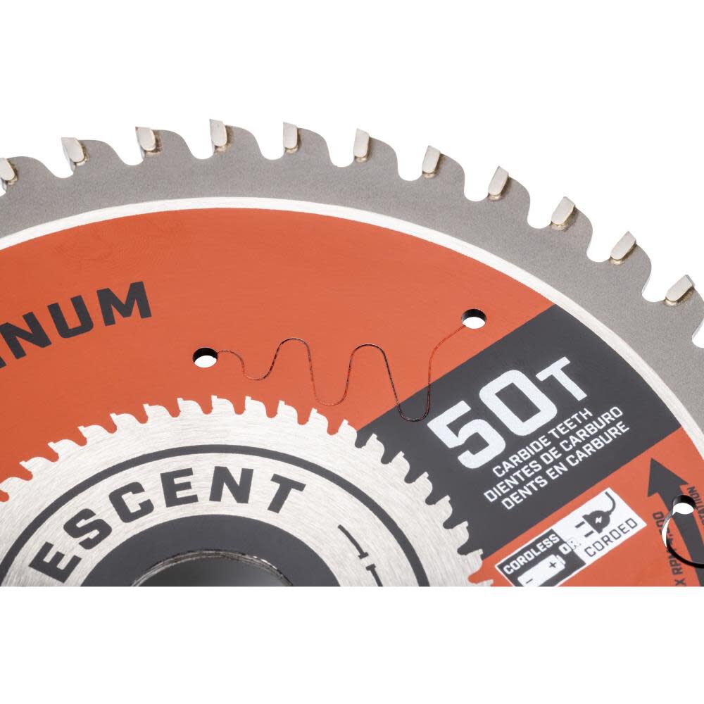 Medium Aluminum 5-3/8-in 50-Tooth Carbide Circular Saw Blade CSBAM-550