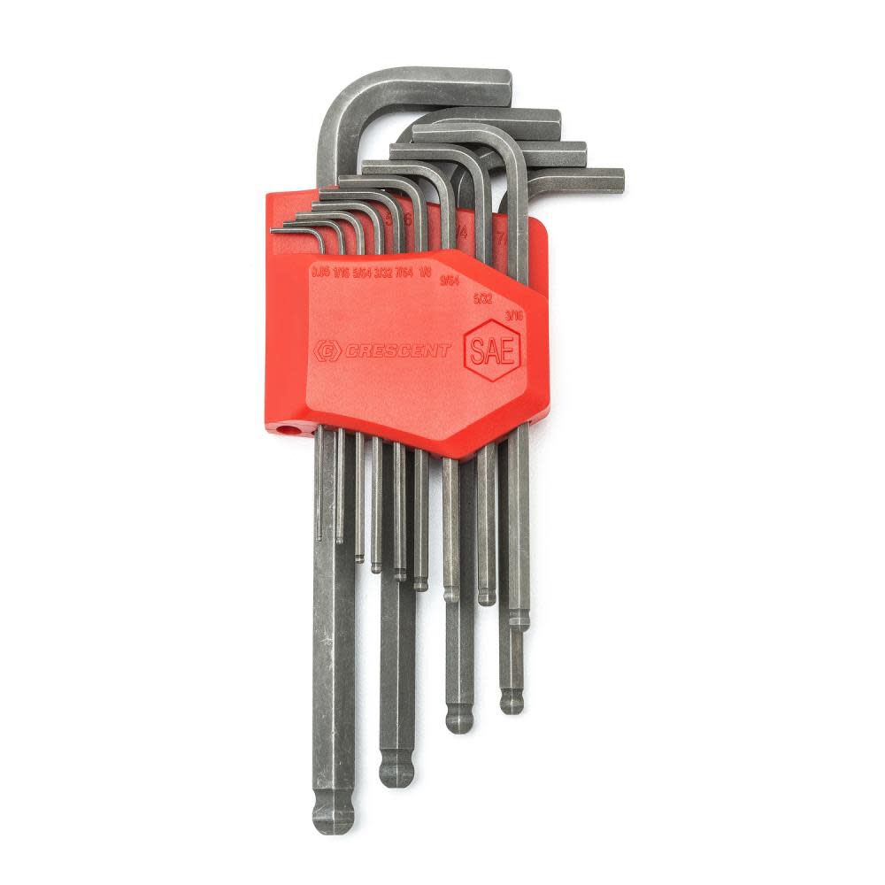 Hex Key Set 13 Pc. Long Ball End SAE CHKLABALL13