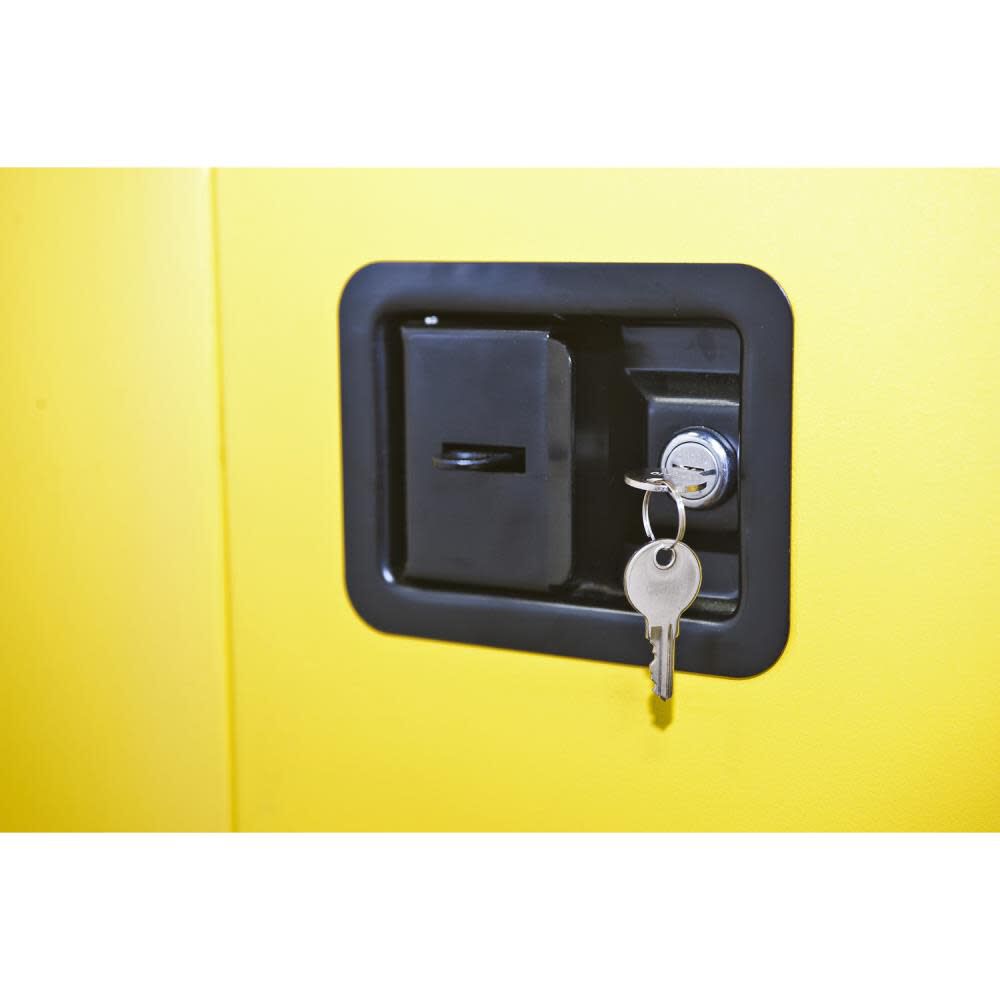 12 Gallon Flammable Manual Close Safety Cabinet - Yellow 1-750640