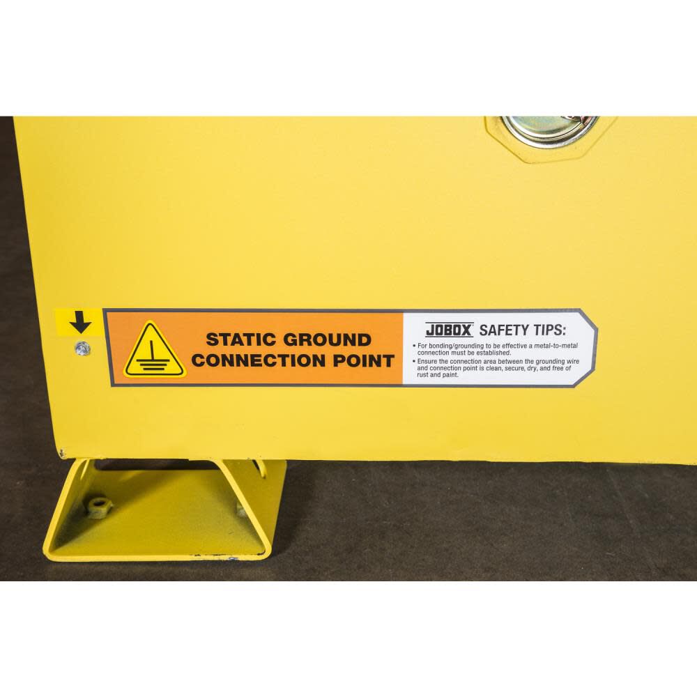 12 Gallon Flammable Manual Close Safety Cabinet - Yellow 1-750640