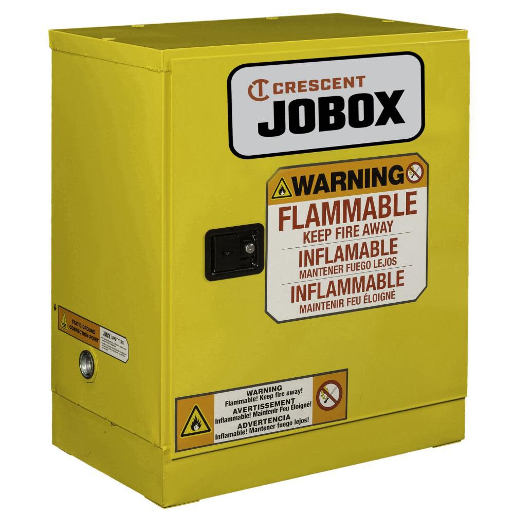 12 Gallon Flammable Manual Close Safety Cabinet - Yellow 1-750640