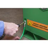 JOBOX 30 Gallon Pesticide Self Closing Safety Cabinet - Green 1-754620