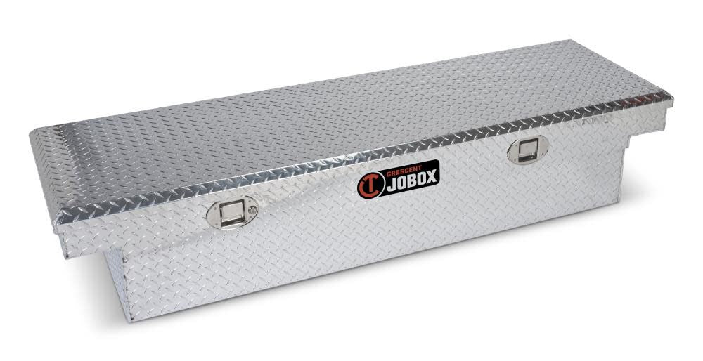JOBOX Gear-Lock Aluminum Low-Profile Single Lid Fullsize Crossover Truck Box 1-351000