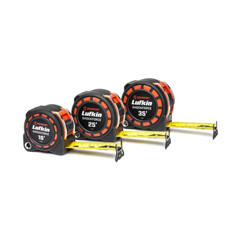 Shockforce Tape Measure Dual Sided 1 3/16 x 10m/33' L1135CME-02