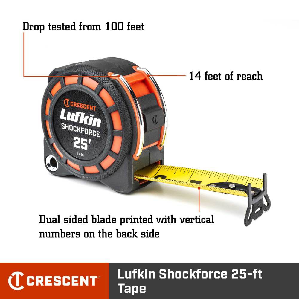 Shockforce G1 25-ft Tape Measure L1125-02