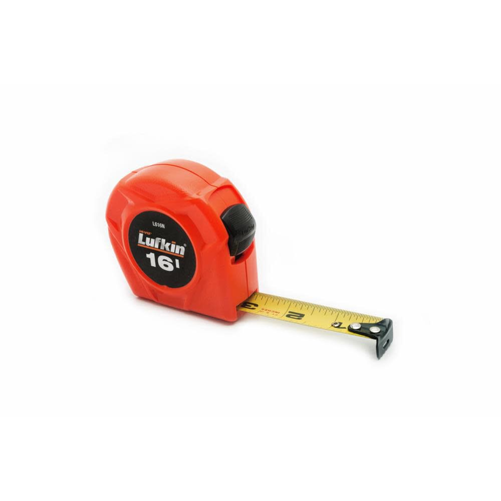 Tape Measure 3/4 In. x 16 Ft. Hi-Viz Orange Power Return L616N