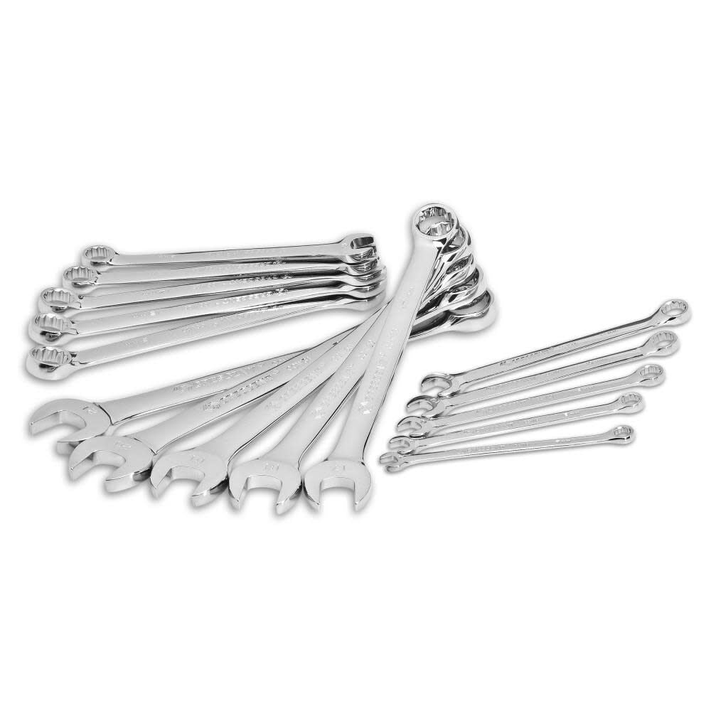 Metric Combination Wrench Set with Tool Roll 12 Point 15pc CCWS5-05