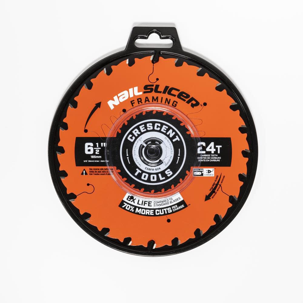 6-1/2-in 24-Tooth Rough Finish Carbide Framing Circular Saw Blade CSBFR-624