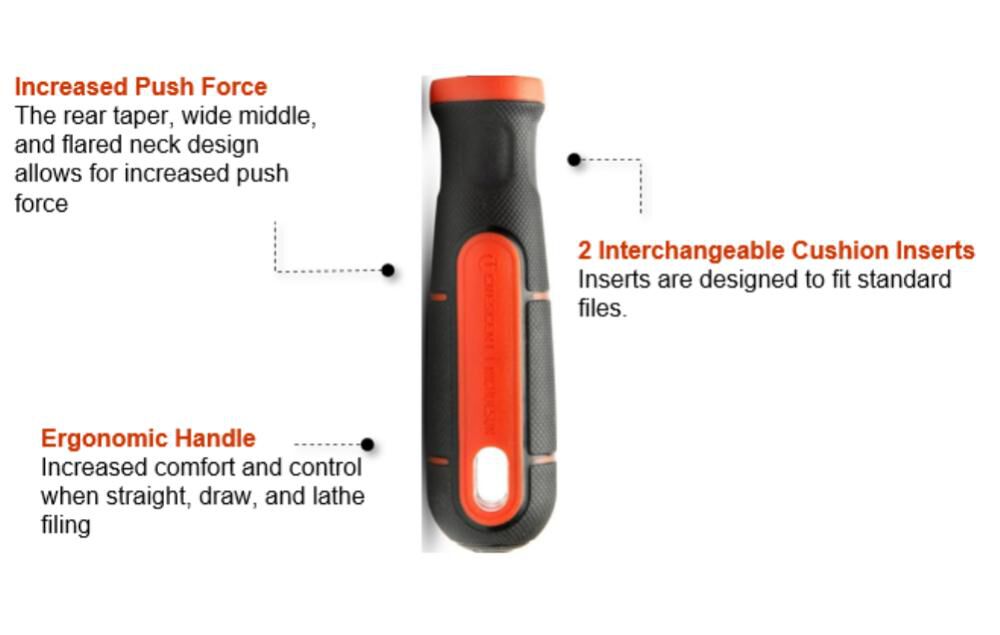 File Handle Ergonomic with Inserts Carded 21474H