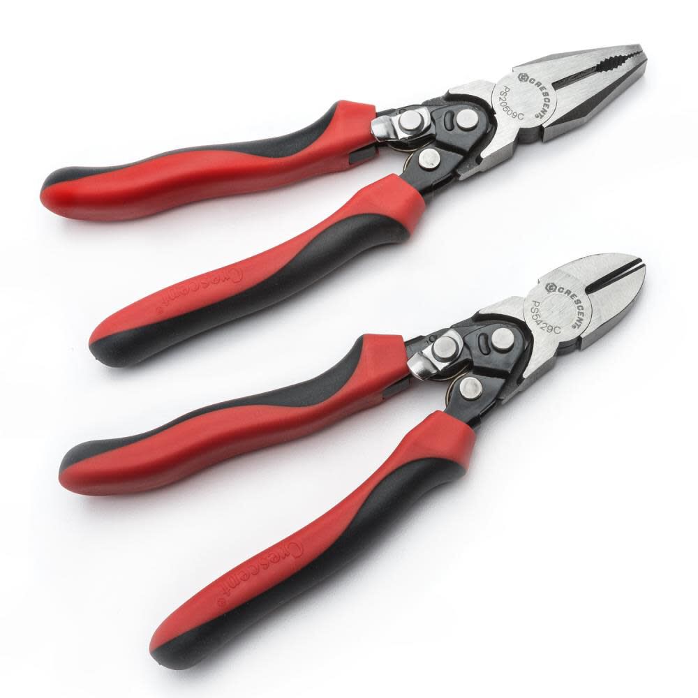 Pro Series Dual Material Compound Action Cutting Plier Set 2 Piece PSCA2SET