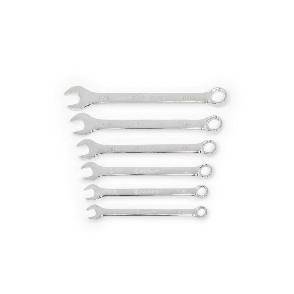 SAE Combination Wrench Set 12 Point 6pc CCWS0-05