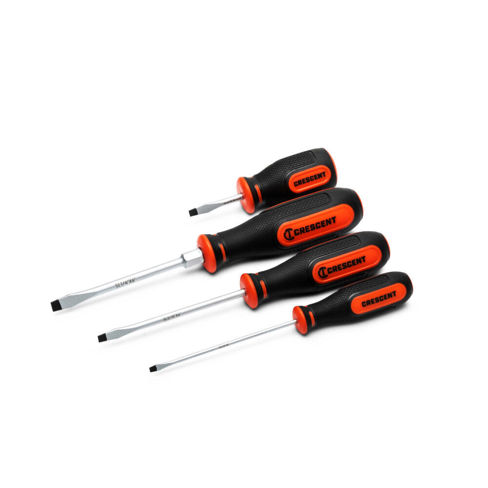 Slotted Dual Material Screwdriver Set 4pc CSSET4PC