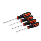 Square Dual Material Screwdriver Set 4pc CSQSET4PC