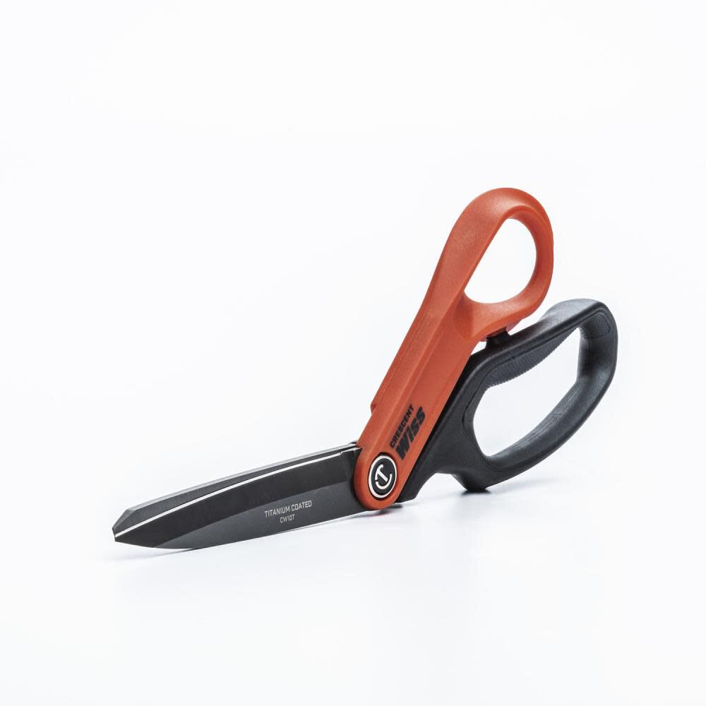 10in Tradesman Shears Offset Right Hand Titanium Coated CW10T