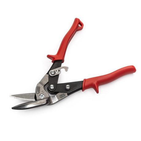 Metalmaster Offset Snips Straight to Left Red Grips 9-1/4 In. M6R