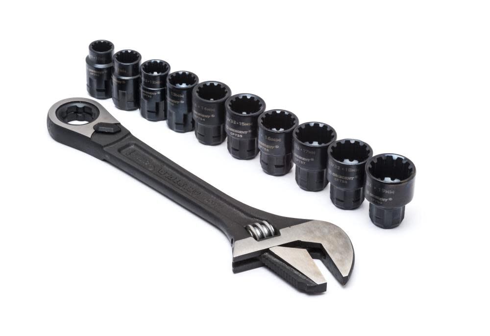 X6 Pass-Thru Adjustable Wrench Set CPTAW8