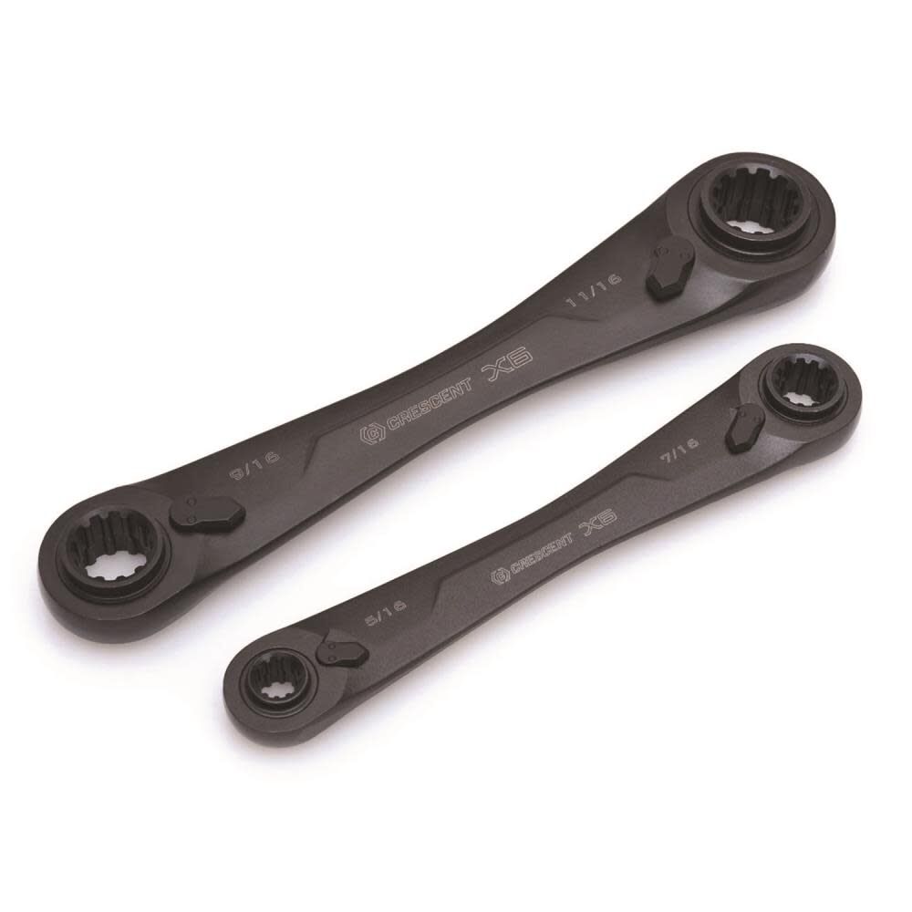 X6 Ratcheting SAE Wrench Set 2 Pc. CX6DBS2