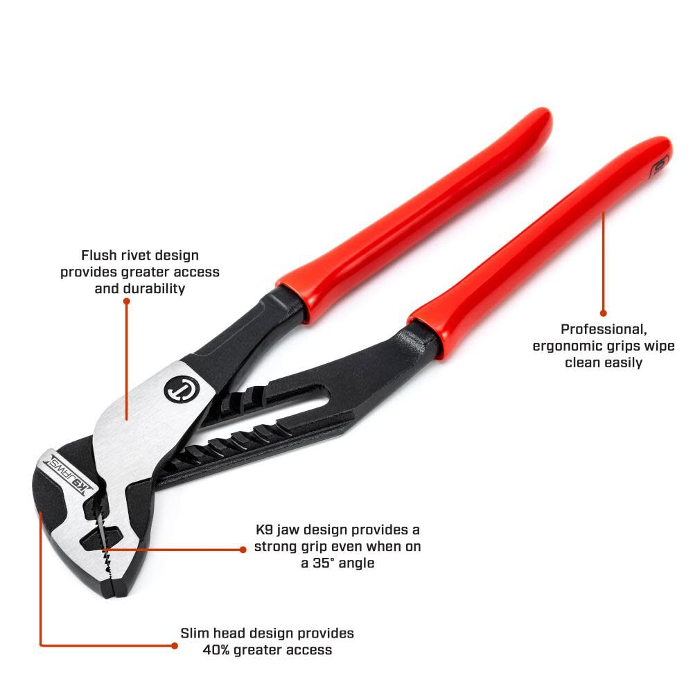 Z2 K9 Tongue and Groove Pliers Dipped Handle RTZ210