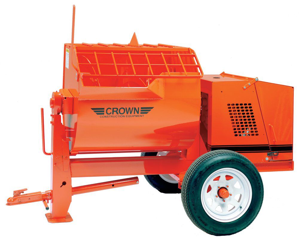 Construction Equipment 12S-GH13 12 Cu. Ft. Mortar Mixer Towable with Ball Hitch 609766B