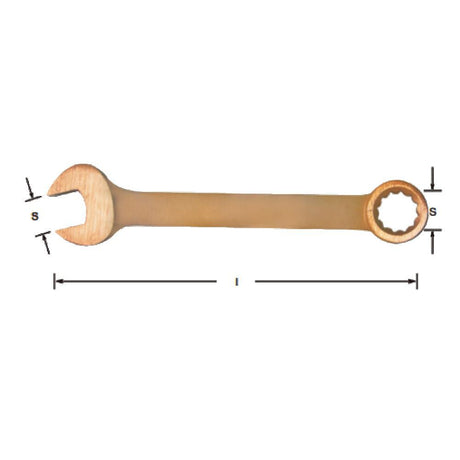 1-3/8 Inch Combination Wrench, Aluminum Bronze EX206-120UA