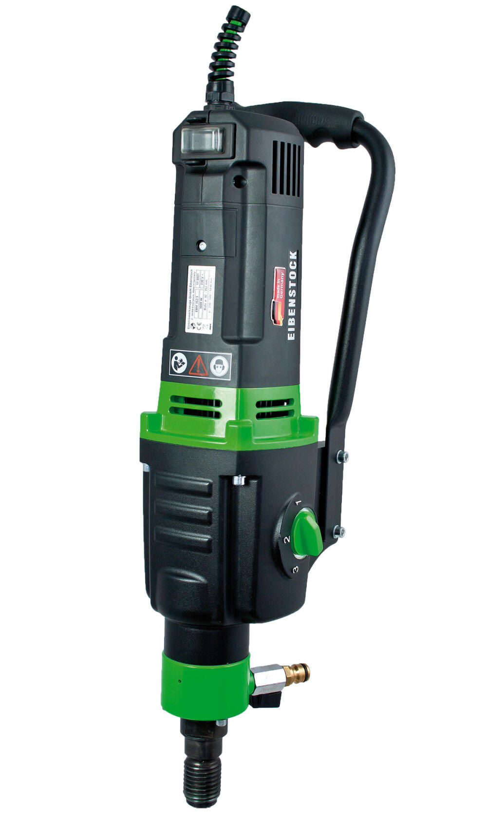 3-Speed 14 Inch 120V Wet Core Drill with Easy Mount Anchor/Vacuum Stand & Vacuum Pump EBM 352/3 PSV