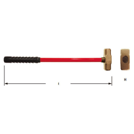 Non Sparking 3 lb Sledgehammer EX104U-0300A