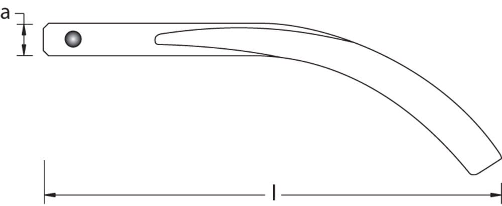 Non Sparking Wedge Banana with Laynard Hole EX1101BH-20B