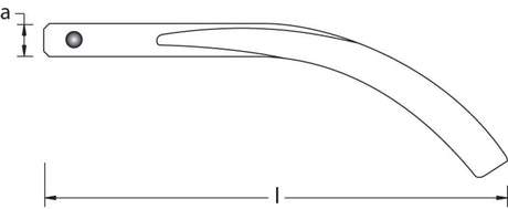 Non Sparking Wedge Banana with Laynard Hole EX1101BH-20B